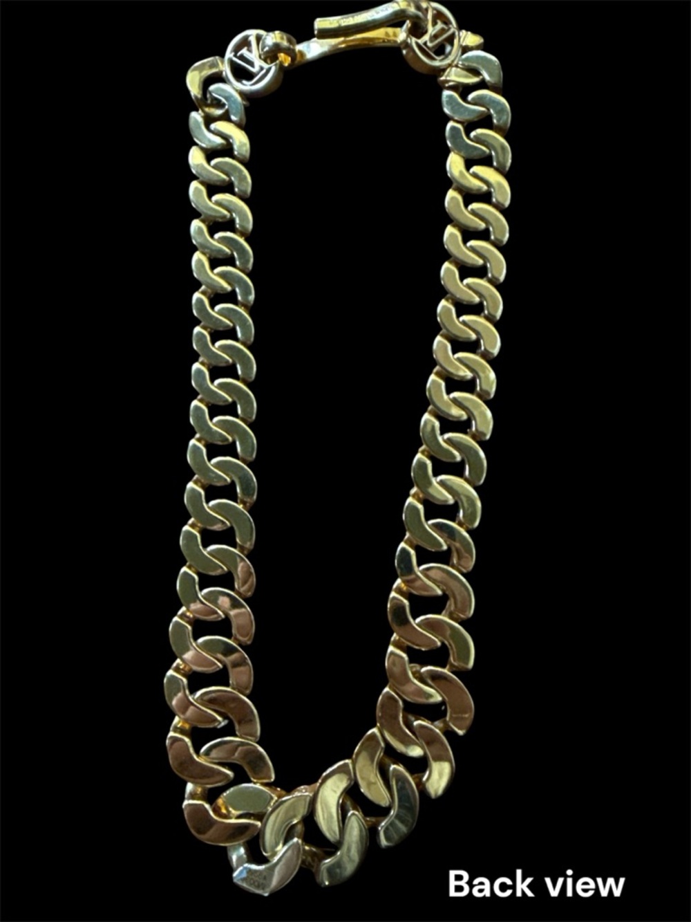 Louis Vuitton Gold Monogram Cuban Link Necklace! Pristine! COA, box and dustbag! - Picture 9 of 10